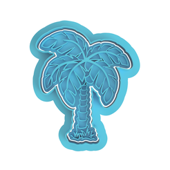 Palm-Tree.png STL file Palm Tree Cookie Cutter・3D printer model to download