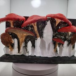 20230402_130252.jpg STL file nintendo switch dock mushroom crystal wall mount・3D printable model to download