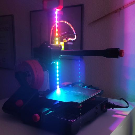 Ender 2 PRO - LED Upgrade 3D model