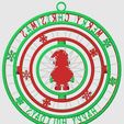 3MF_Back3.jpg Double Spinning Strand Santa Holiday Christmas Ornament!