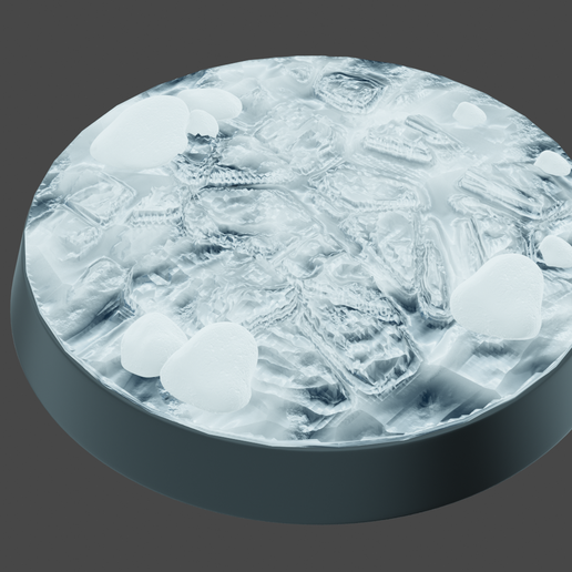 🧊 Winter Bases Set 25mm・ STL File for 3D printing・Cults