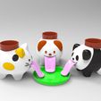 cat-dog-panda-flowerpot-4.jpg cat dog and panda bear planters