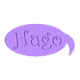 hugo.stl BUBBLE-SHAPED LABEL BD. FOR HUGO DECORATION