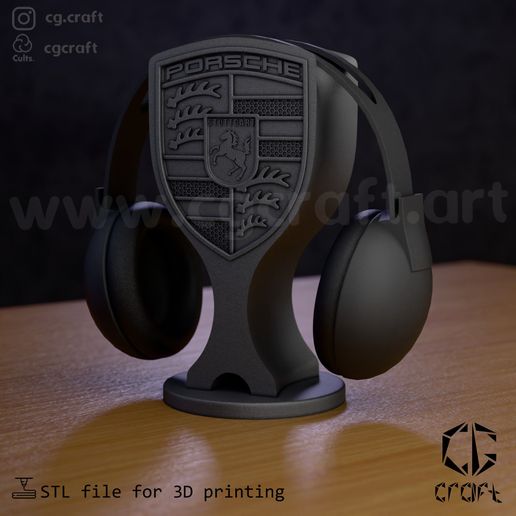 Porsche headphone stand
