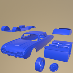 d03_005.png STL file Ford Thunderbird 1961 PRINTABLE CAR IN SEPARATE PARTS・3D printing template to download