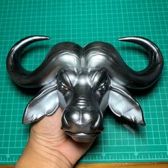 S__22847542.jpg Download OBJ file African buffalo Head • Design to 3D print, Dynastinae