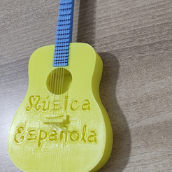 3.png STL-Datei Gitarre, Spanische Gitarre・3D-druckbares Modell zum Herunterladen