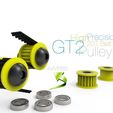 GT2.jpg Free STL file High Precision GT2 Pulley・3D print model to download