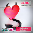 funstl-heart-flexi-articulated-valentine-day-imp-picture-2.png FUNSTL - HEART, Valentine's Day Flexi Imp 3MF