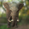 0_00011.png DOWNLOAD Elephant 3d model animated for blender-fbx-unity-maya-unreal-c4d-3ds max - 3D printing Elephant - Mammuthus - ELEPHANT