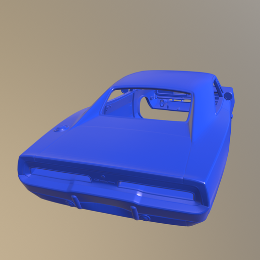 A016.png Dodge Charger General Lee 1969 Printable Car In Separate Parts