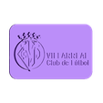 Placa Villarreal CF.STL Villarreal CF shield plate