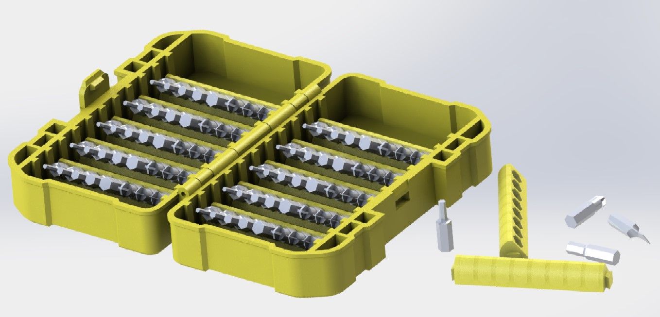 STL file DeWalt box bit holder・3D printable design to download • Cults