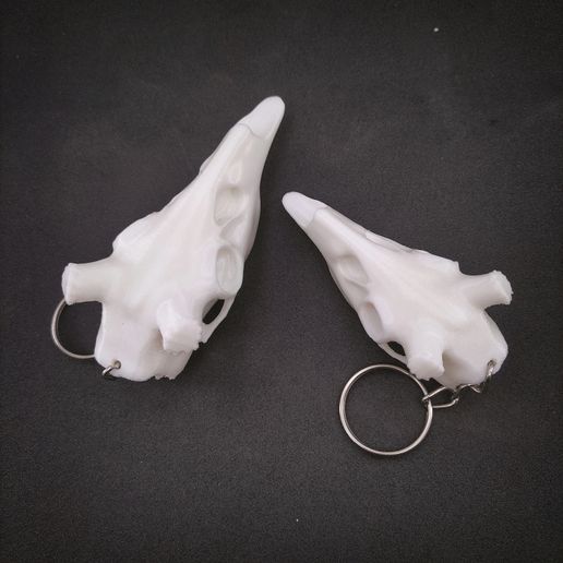 IMG_20241018_004845.jpg Halloween Deer Skull Keychain