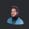 model-1.png Post Malone-bust/head/face ready for 3d printing