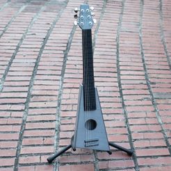 a2_display_large.jpg Free STL file Playable Guitar - Printable Without Supports・3D print model to download