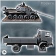 3.jpg Set of destroyed vehicles with utility truck and Soviet T-55 tank (3) - Modern WW2 WW1 World War Diaroma Wargaming RPG Mini Hobby