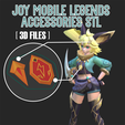 Joy-mobile-Legends-Hair-Clip-and-Pendant-accessories-cosplay.png Joy Mobile Legends Hair Clip and Pendant Neclace - Accessories Cosplay - 3D FILES STL