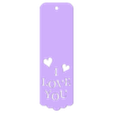val009 v1_val009 v1_Body10.stl ❤️ Valentine's bookmark / tags: unique and personalized gift for your loved one by AM-MEDIA