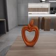 untitled.jpg 3D Lovers Heart Decor With 3D Stl Files, 3D Printing File, Valentine's Day, Home Decoration, 3D Print, Lover Gift, 3D Home Decor, Cute decor