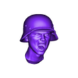 1-35_Head.stl WW2 GERMAN SOLDIER -  Running pose #1