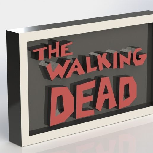 thewalkingdead_2.JPG STL file The Walking Dead Plaque・3D printing template to download, taiced3d