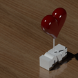 LOVE-02.png Heart desk ornament - Adorno de escritorio corazon