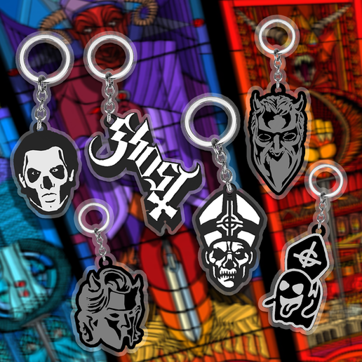 Archivo 3D ghost keychains pack 👻 ・Modelo para descargar y imprimir en ...