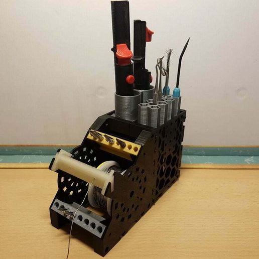 AD01.jpg Complementos para UMTAH V3.0 (soporte de soldadura con adición de soporte de puntas (bomba de desoldadura al vacío))