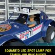 TV_HB_SQUAREDLAMP.jpg Squared LED Spot Lamp DIY Kit for Tamiya Holiday Buggy