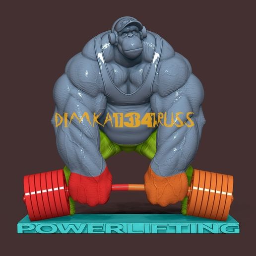 🐒 monkey hulk・ STL File for ・Cults