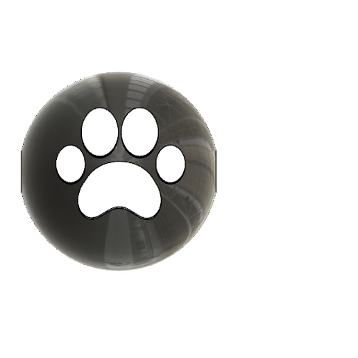 Cat paw pendant  / ciondolo gatto zampa 3D model