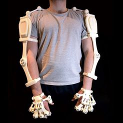 1.jpg Archivo 3D 3D Printed Exoskeleton Arms・Modelo imprimible en 3D para descargar