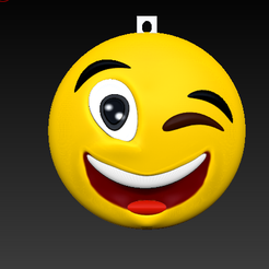 Fichier 3D Porte-clés Salut Smiley 🔑・Objet pour imprimante 3D à