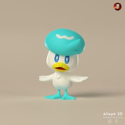 quaxly-logo.jpg Файл STL Покемон кваксли・Модель для загрузки и печати в формате 3D