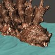 1a.jpg GODZILLA MINUS ONE -1 - 1.0 WATER SWIMMING GOJI GOJIRA KAIJU ultra detailed STL for 3D printing