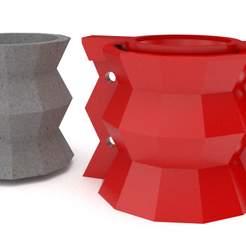 J4.png STL file Mold for cement vases 4・3D printable model to download, milorein