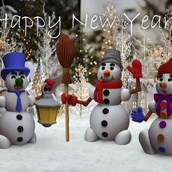 0.png Бесплатный STL файл Snowman - constructor.・Дизайн 3D-принтера для скачивания