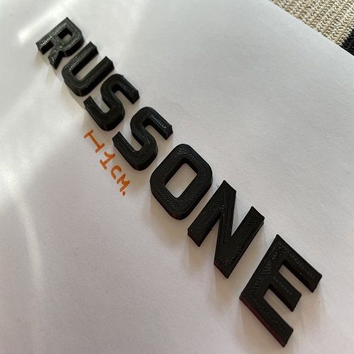 IMG_0002.jpg RUSSONE uppercase 3D letters STL file