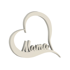 1.png Файл STL Мама - украшение Подставка для сердца・Модель для загрузки и 3D печати