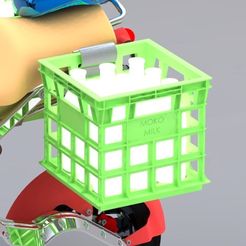 1_display_large.jpg Free STL file Milk Crate・3D printing template to download