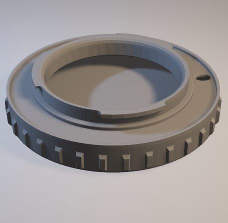 Sony e-mount body cap (and desiccant compartment)