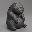 0002.png Sad and Lethargic King Kong Cat Figure for 3D Printing