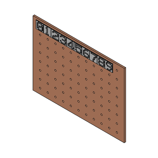 Бесплатный 3D файл [ПЕГБОРД] ЦИФРОВАЯ ТАБЛИЧКА 🏢 ・Шаблон для загрузки и ...