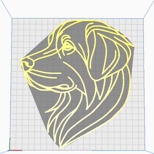 Free STL file Geometric Dog Portrait 2D 🐕 ・3D print design to download ...