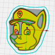 Captura de pantalla 2018-09-01 a la(s) 01.13.07.png Free STL file cookie cutter paw patrol chase・3D print object to download