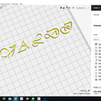 CURA.png VIVALDI font uppercase 3D letters STL file