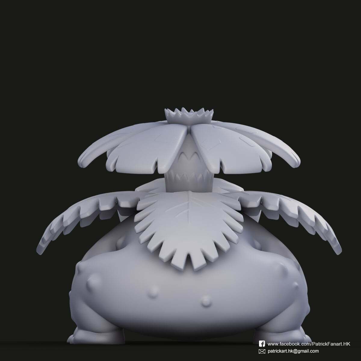 Venusaur_5.jpg Télécharger fichier STL Vénusaure(Pokemon) • Modèle pour imprimante 3D, PatrickFanart