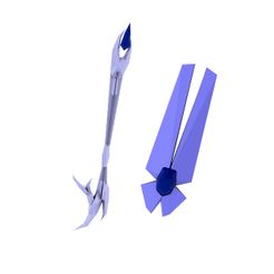 completo.jpg STL file Legendary Shield and Staff - Weapon Mu Online Webzen・3D print design to download