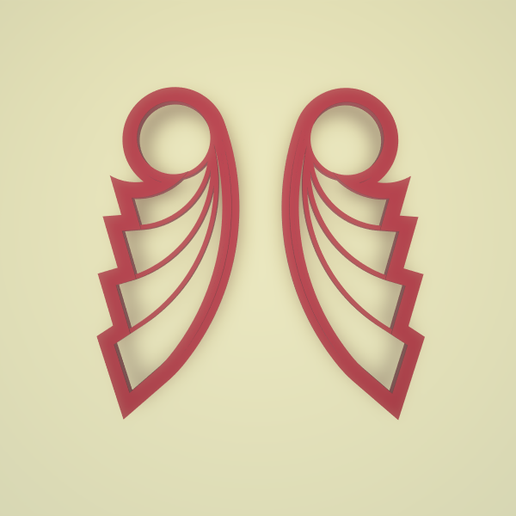 POLYMER CLAY CUTTER RIGHT SIDE AND LEFT SIDE 3SIZE 3D model